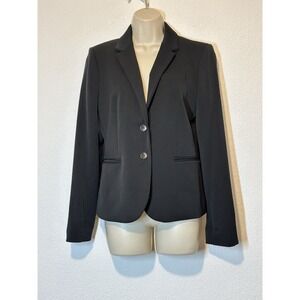 J Crew Schoolboy Blazer Black Lined Womens Medium Preppy Academia Classic